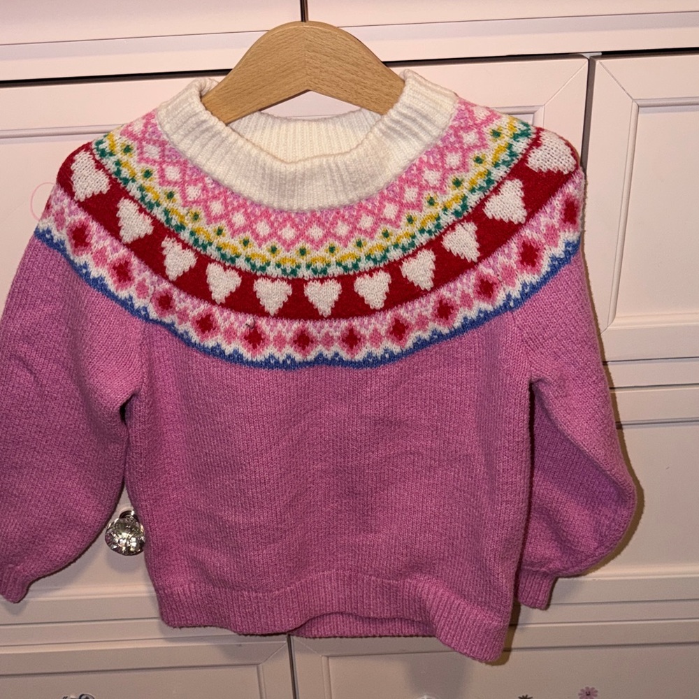 Old Navy Pink and Red Kids Sweater